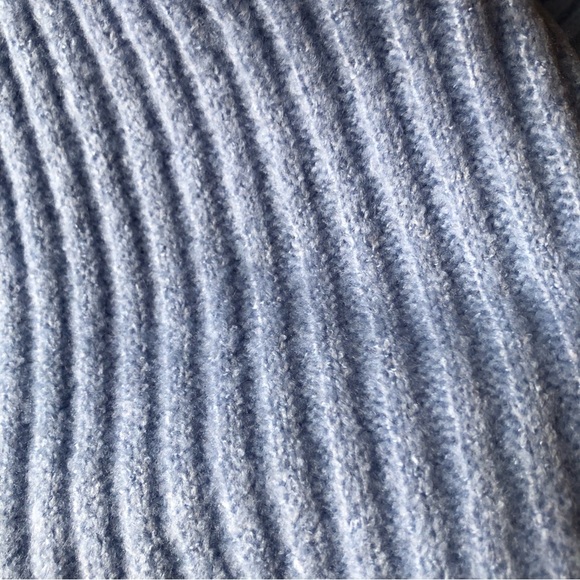 NOBO ribbed super soft pullover v neck hoodie in sky blue size L - Picture 7 of 7